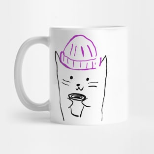 Cat In The Purple Hat Mug